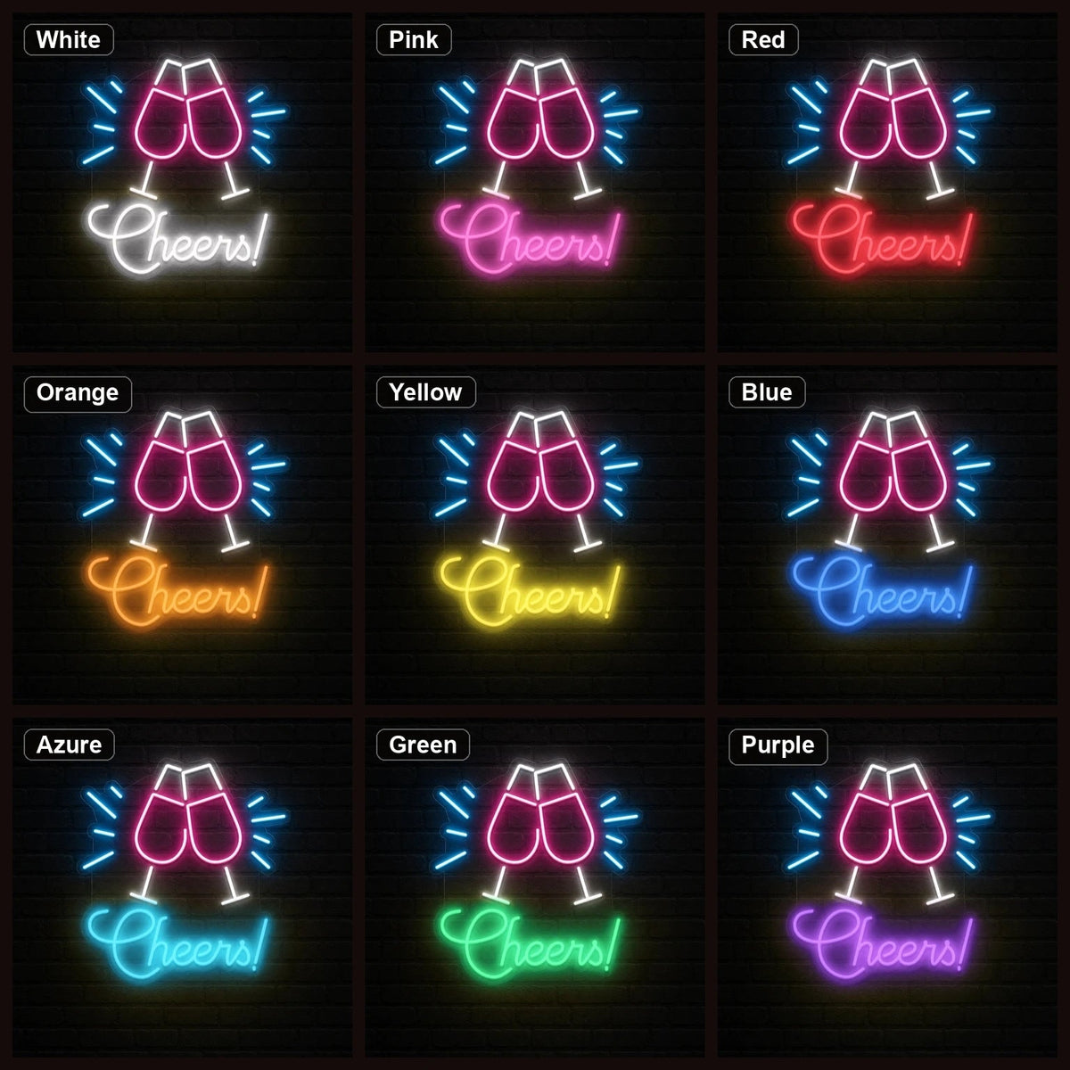 Cheers Man Cave LED Neon Sign Home Garage Wall Decoration - Shineneon