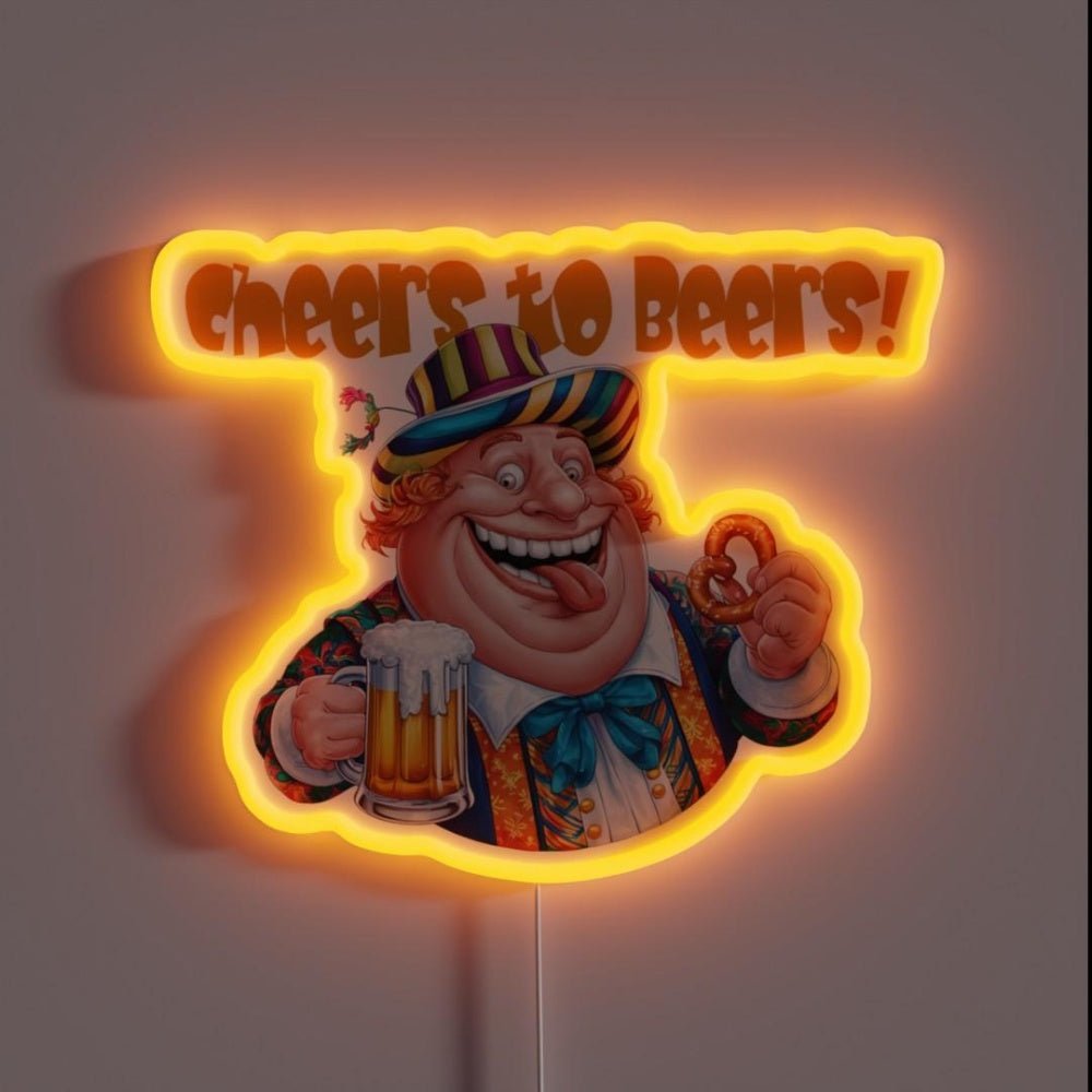 Cheers To Beers Rgb Led Neon Sign Bar Decor - Shineneon
