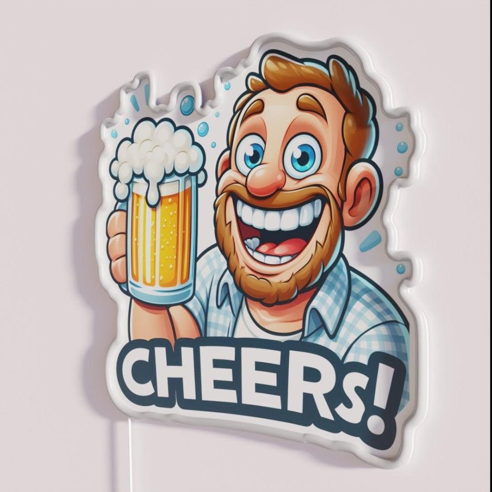 Cheers To Beers Rgb Led Neon Sign Bar Uv Wall Decor - Shineneon