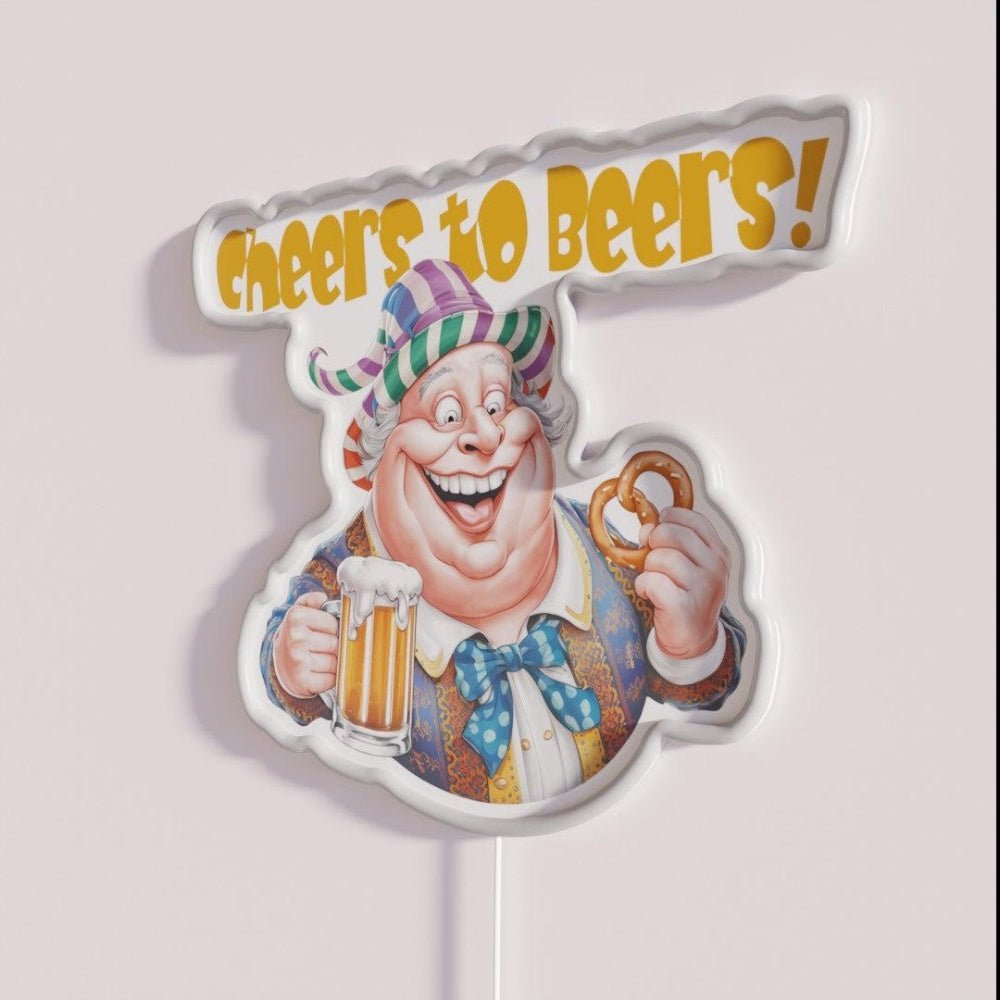 Cheers To Beers Rgb Led Neon Sign Bar Wall Decor - Shineneon