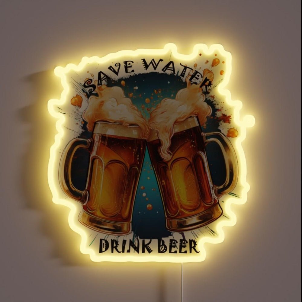 Cheers To Hydration Rgb Led Neon Sign - Shineneon