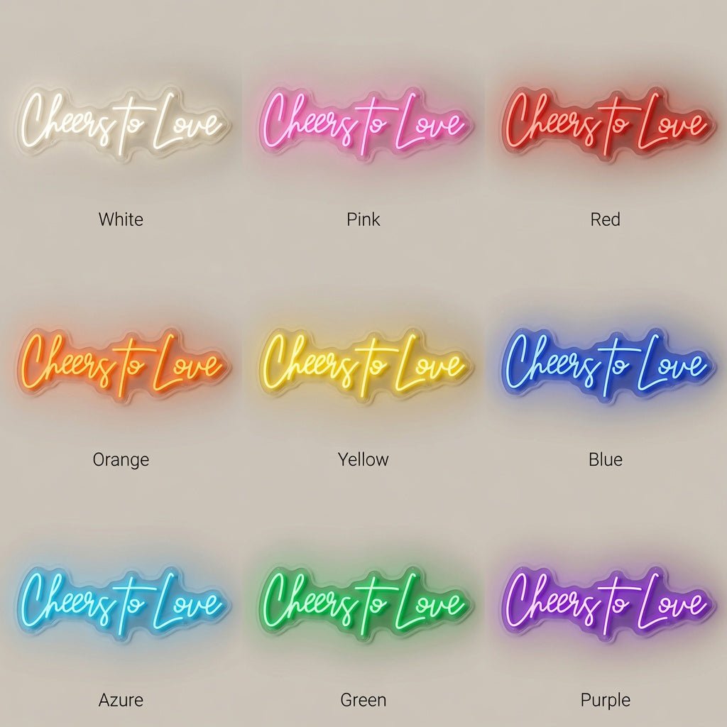 Cheers To Love LED Neon Sign Wall Neon Sign - Shineneon