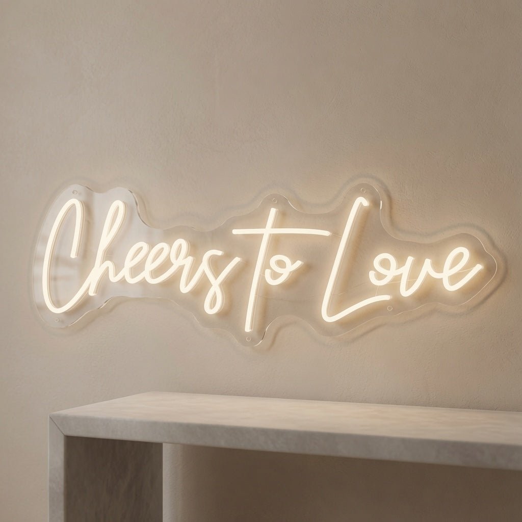 Cheers To Love LED Neon Sign Wall Neon Sign - Shineneon