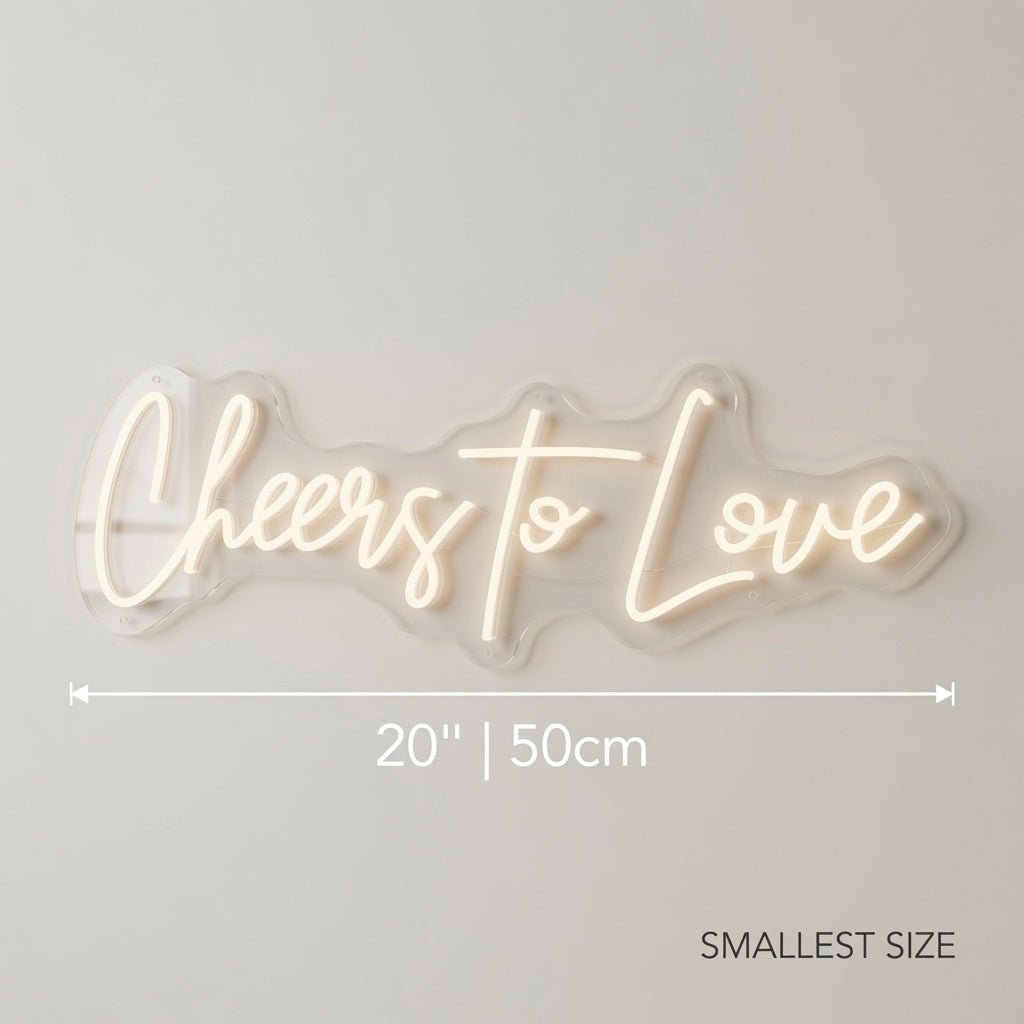 Cheers To Love LED Neon Sign Wall Neon Sign - Shineneon
