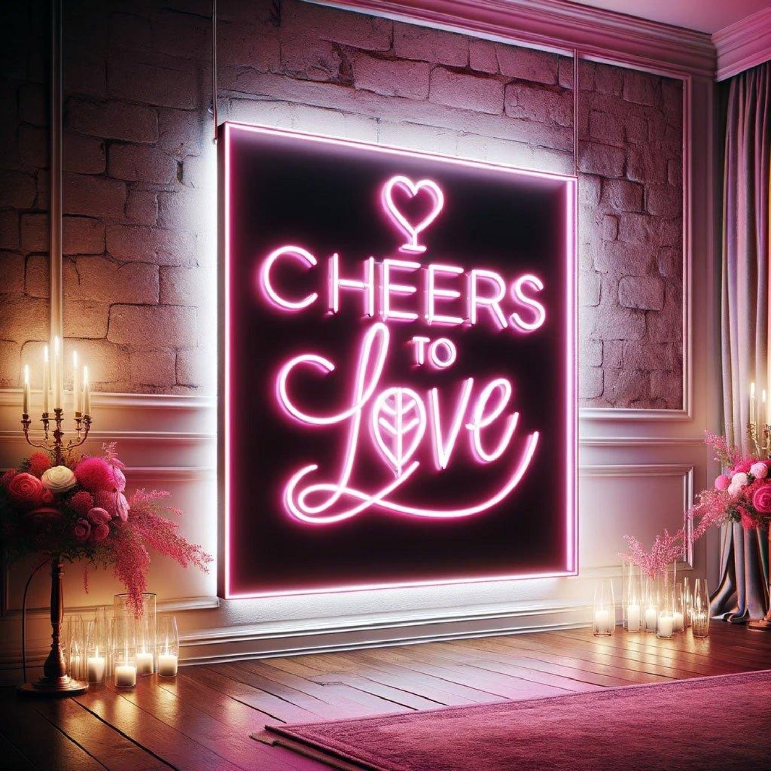 Cheers To Love Led Neon Sign Wedding Decor | Shineneon