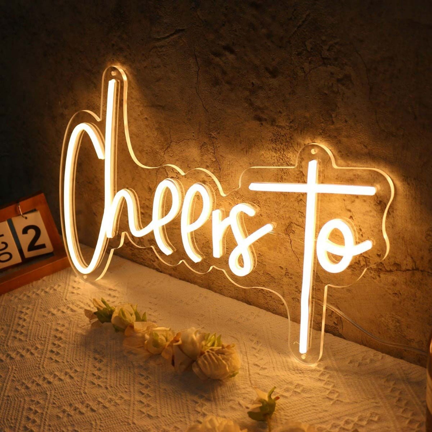 Cheers To Yellow Led Neon Sign - Shineneon