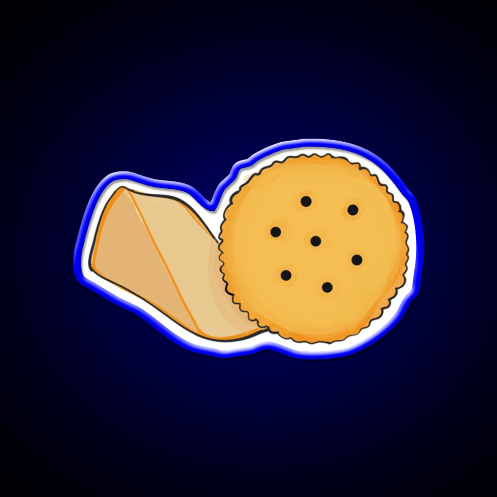 Cheese And Cracker Snack Food Led Neon Sign Rgb Color - Shineneon
