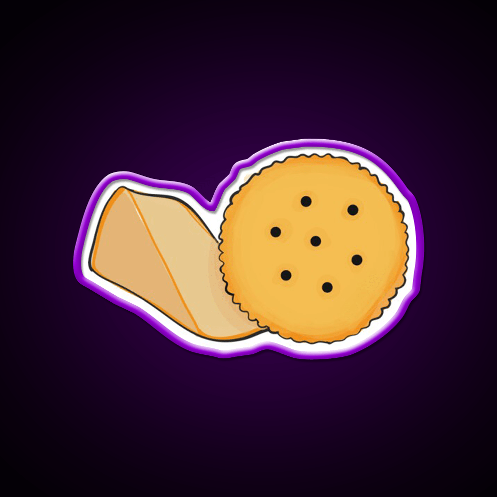 Cheese And Cracker Snack Food Led Neon Sign Rgb Color - Shineneon