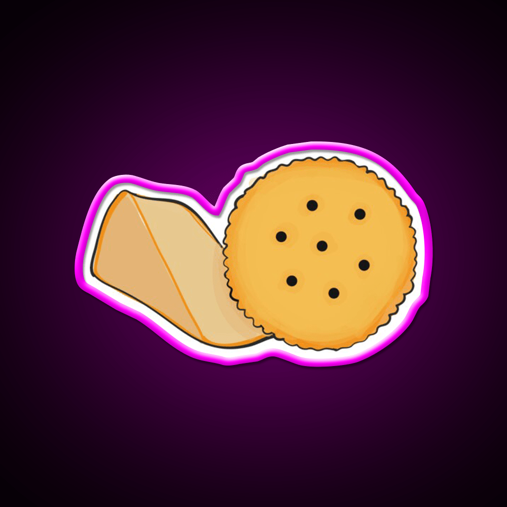 Cheese And Cracker Snack Food Led Neon Sign Rgb Color - Shineneon