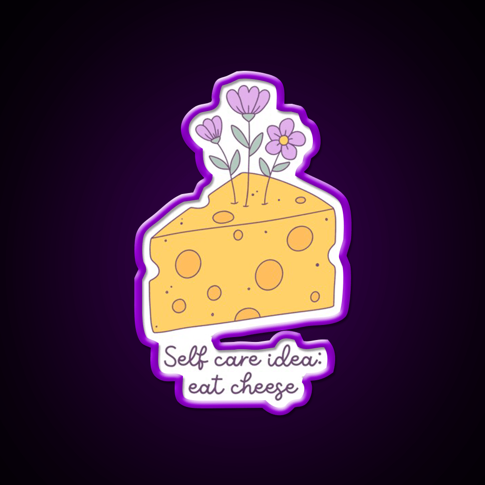 Cheese Is My Love Language Snack Food Led Neon Sign Rgb Color - Shineneon