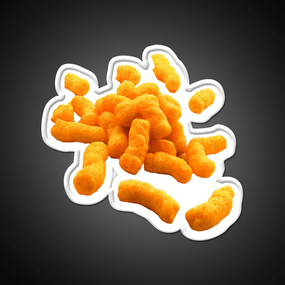 Cheese Puffs Snack Food Led Neon Sign For Snack Room Rgb Color - Shineneon