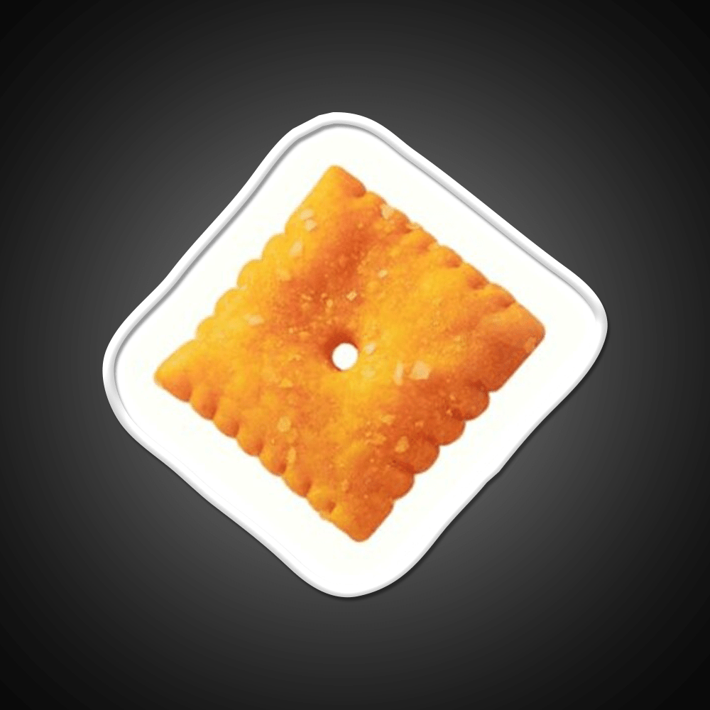 Cheese Snack Cracker Snack Food Led Neon Sign Rgb Color - Shineneon