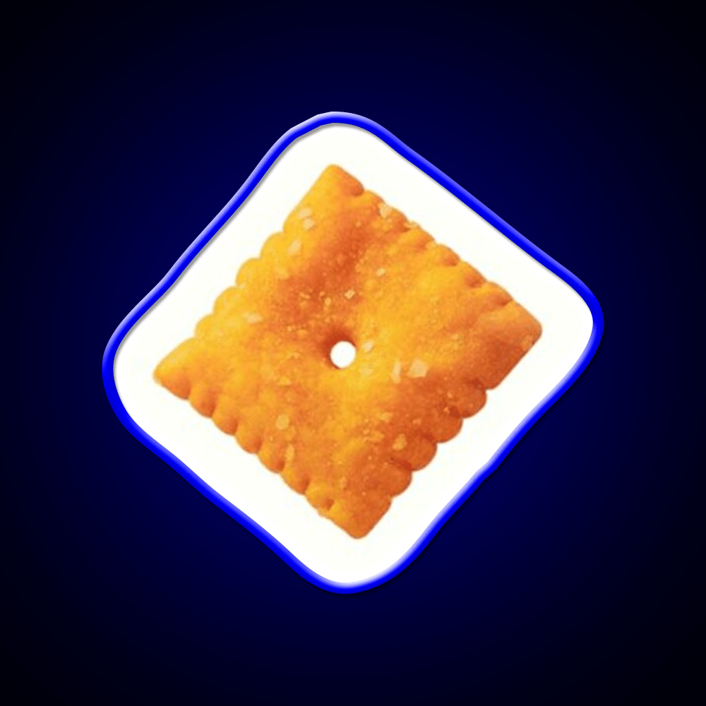 Cheese Snack Cracker Snack Food Led Neon Sign Rgb Color - Shineneon