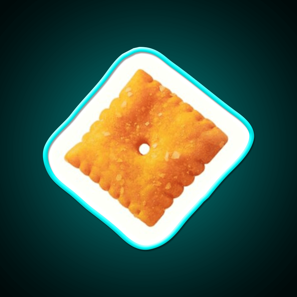 Cheese Snack Cracker Snack Food Led Neon Sign Rgb Color - Shineneon