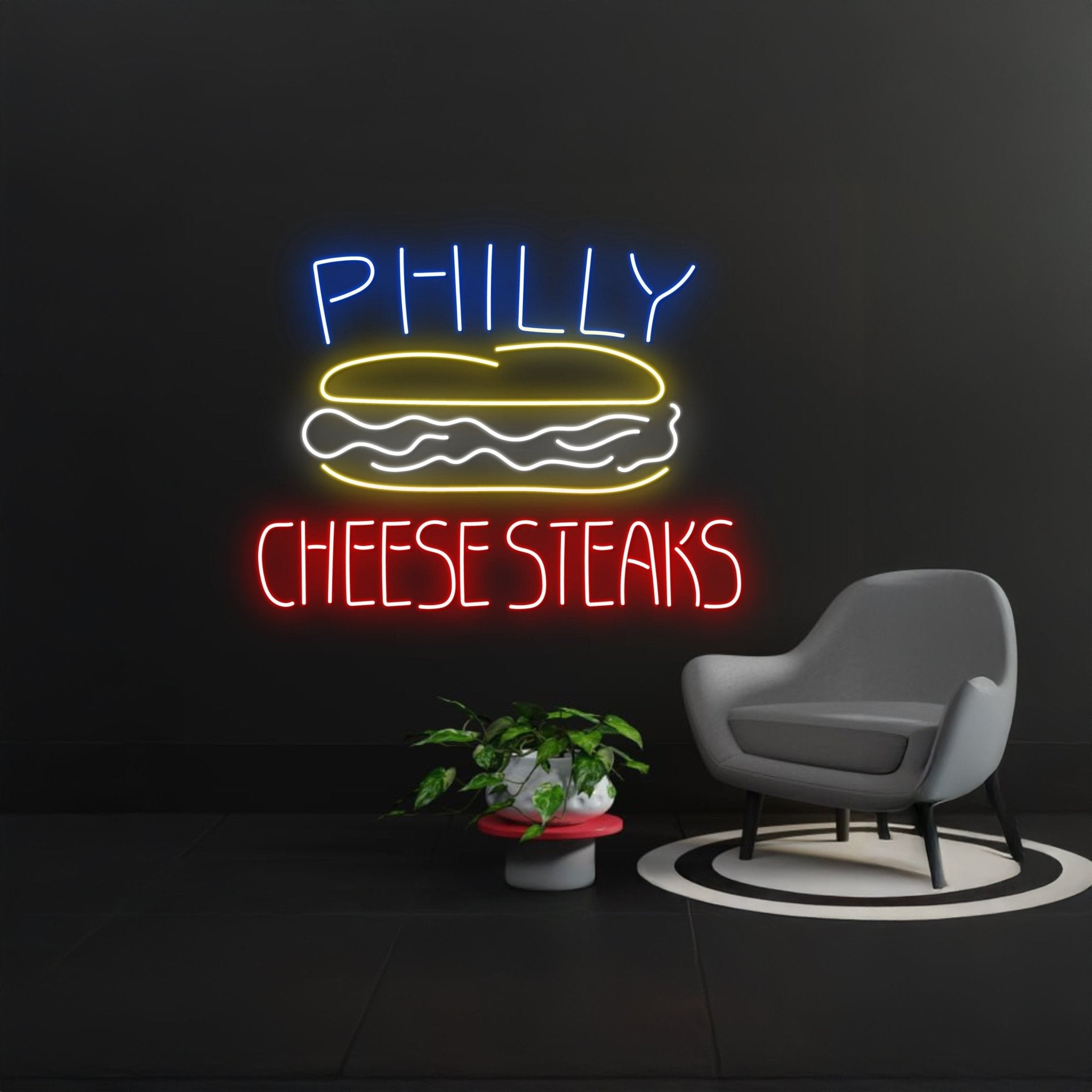Cheese Steaks Neon Sign Sandwich Neon Light - Shineneon