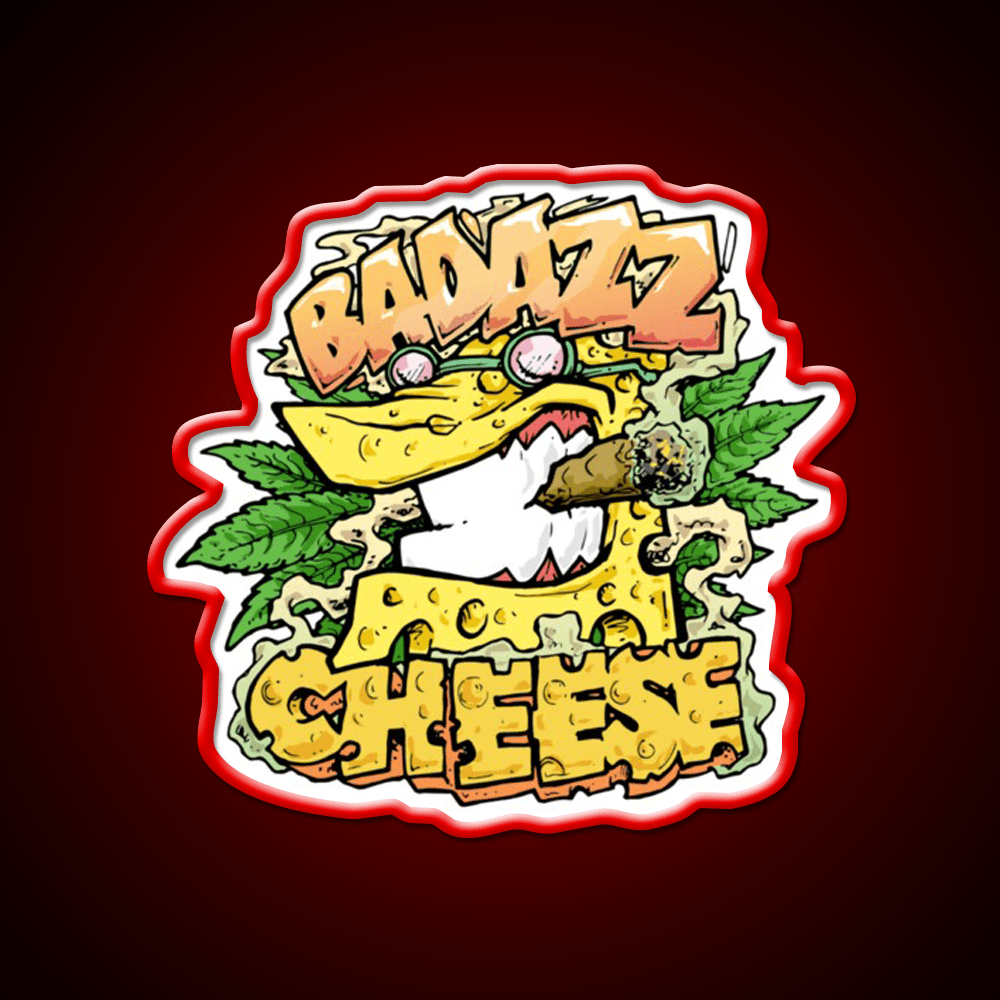 Cheese Strain Hemp Inspired Green Leaf Led Neon Sign Rgb Color - Shineneon