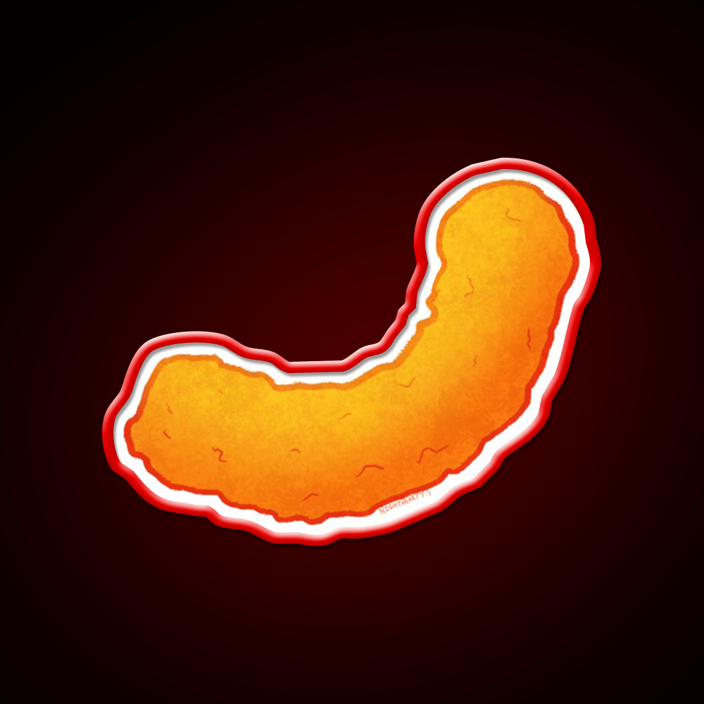 Cheesy Snack Food Led Neon Sign Rgb Color - Shineneon