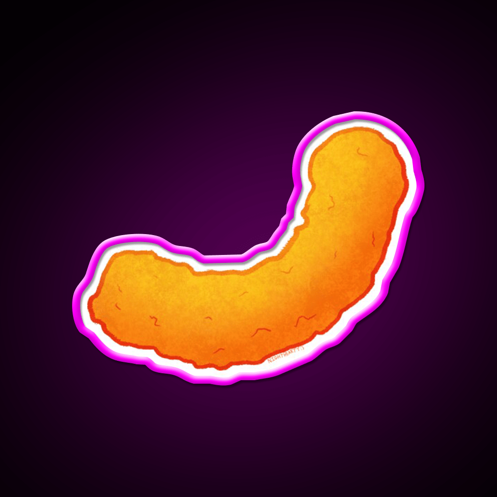 Cheesy Snack Food Led Neon Sign Rgb Color - Shineneon