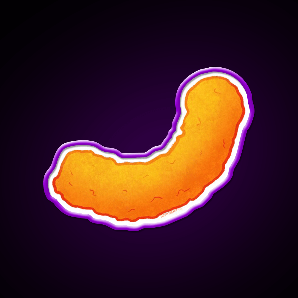 Cheesy Snack Food Led Neon Sign Rgb Color - Shineneon