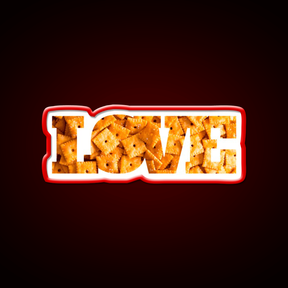 Cheez It Snack Food Led Neon Sign For Snack Room Rgb Color - Shineneon