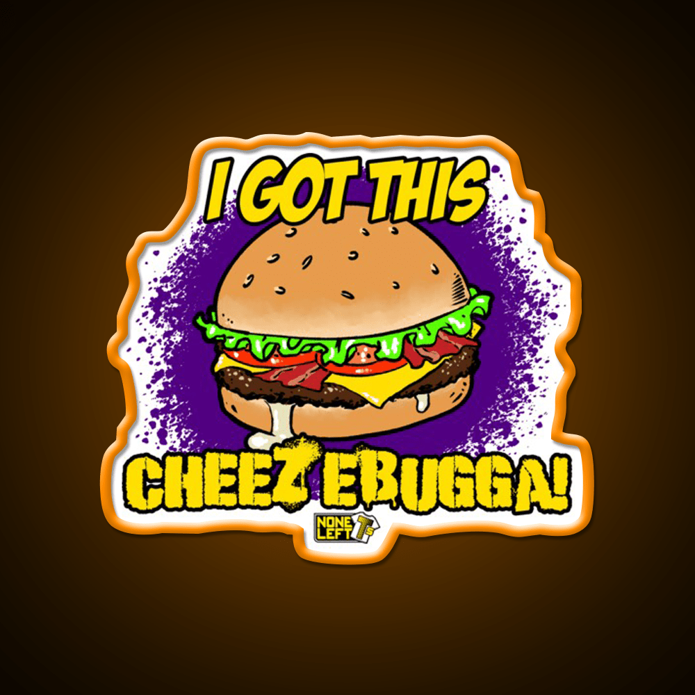 Cheezebugga Fast Food Led Neon Sign For Burger Place Rgb Color - Shineneon