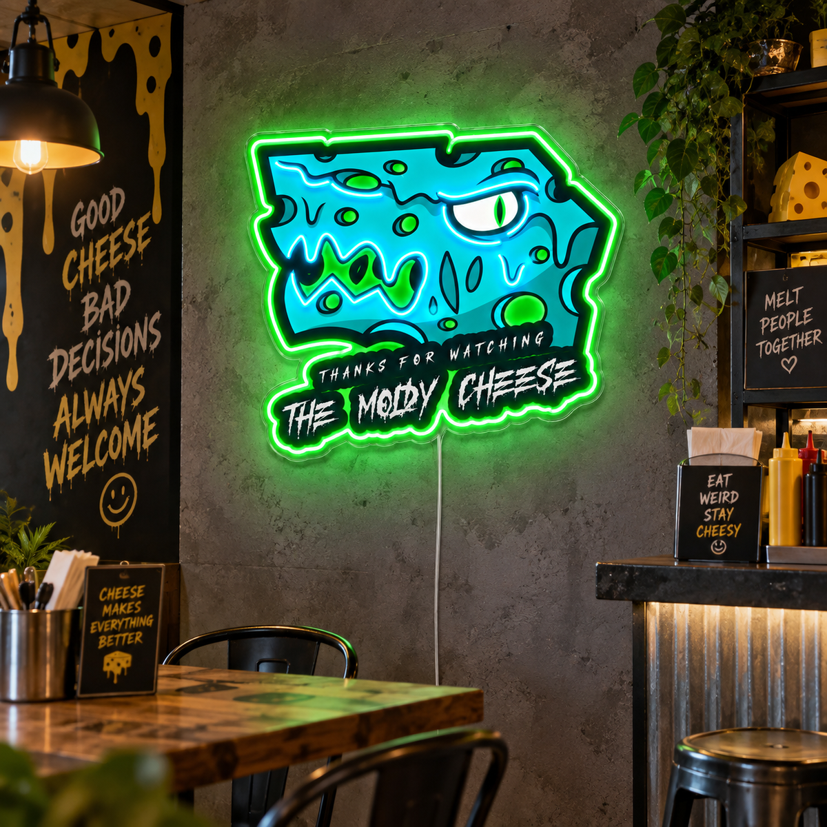 THE MOLDY CHEEZE Custom LED Neon Sign Waterproof