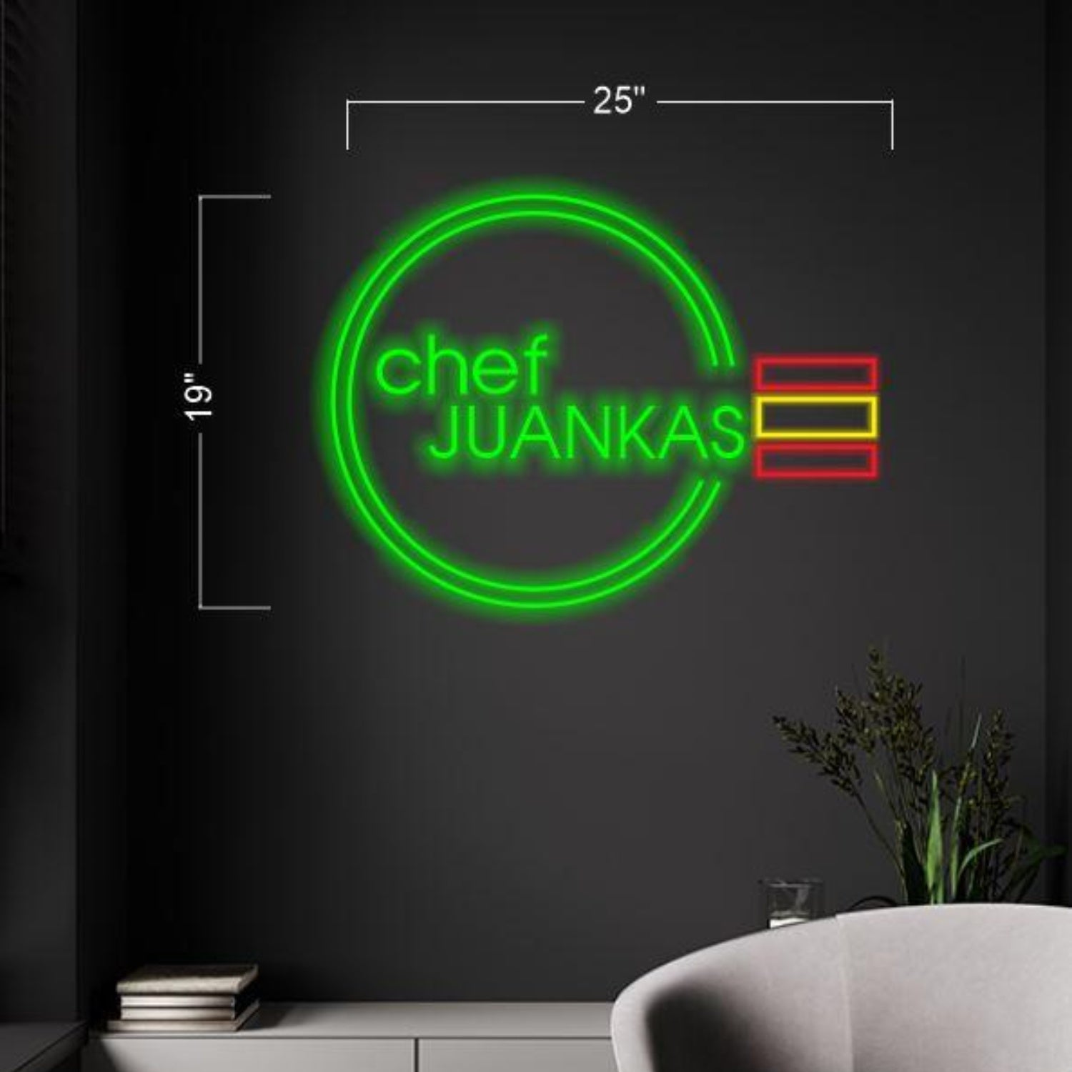 Chef Juankas Multi-Control Led Neon Sign With 12v Adapter For Home Bar | Shineneon