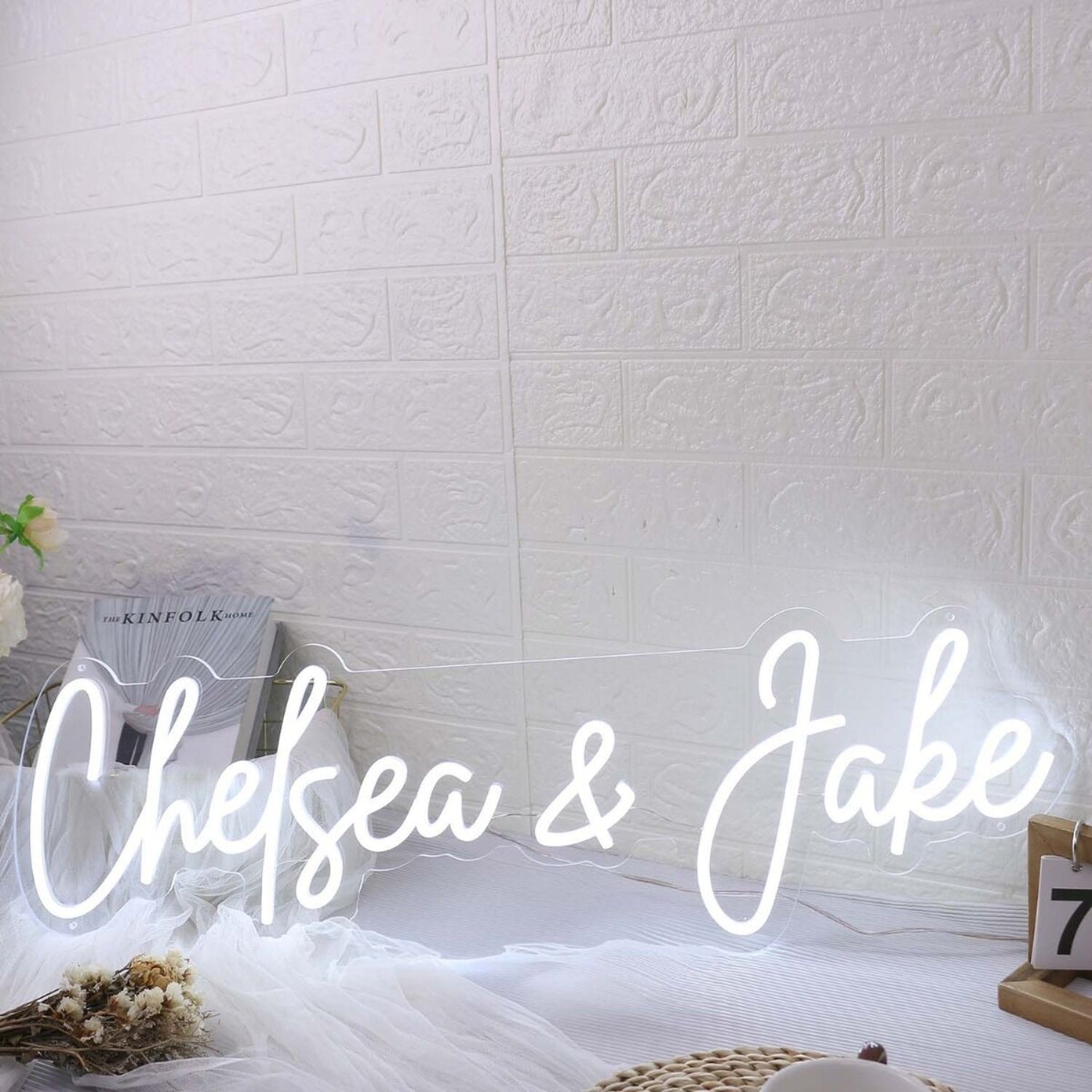 Chelsea And Jake White Led Neon Sign | Shineneon