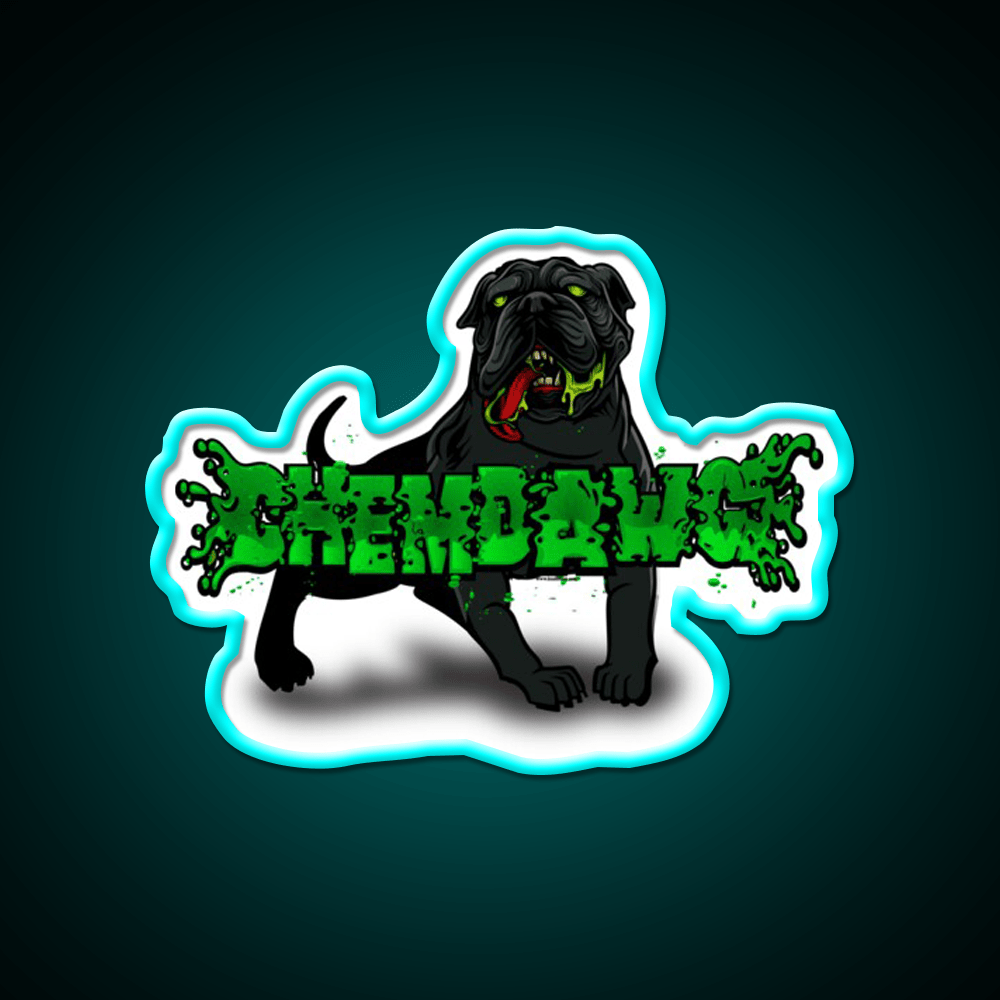 Chemdawg Strain Art Hemp Inspired Green Leaf Led Neon Sign Rgb Color - Shineneon