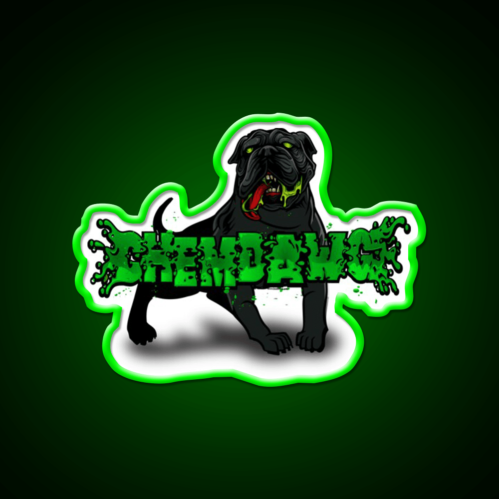Chemdawg Strain Art Hemp Inspired Green Leaf Led Neon Sign Rgb Color - Shineneon
