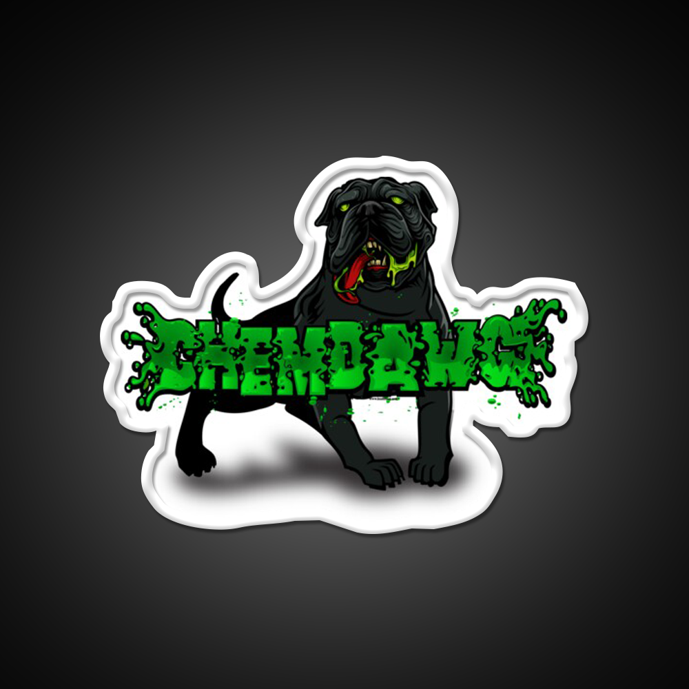 Chemdawg Strain Art Hemp Inspired Green Leaf Led Neon Sign Rgb Color