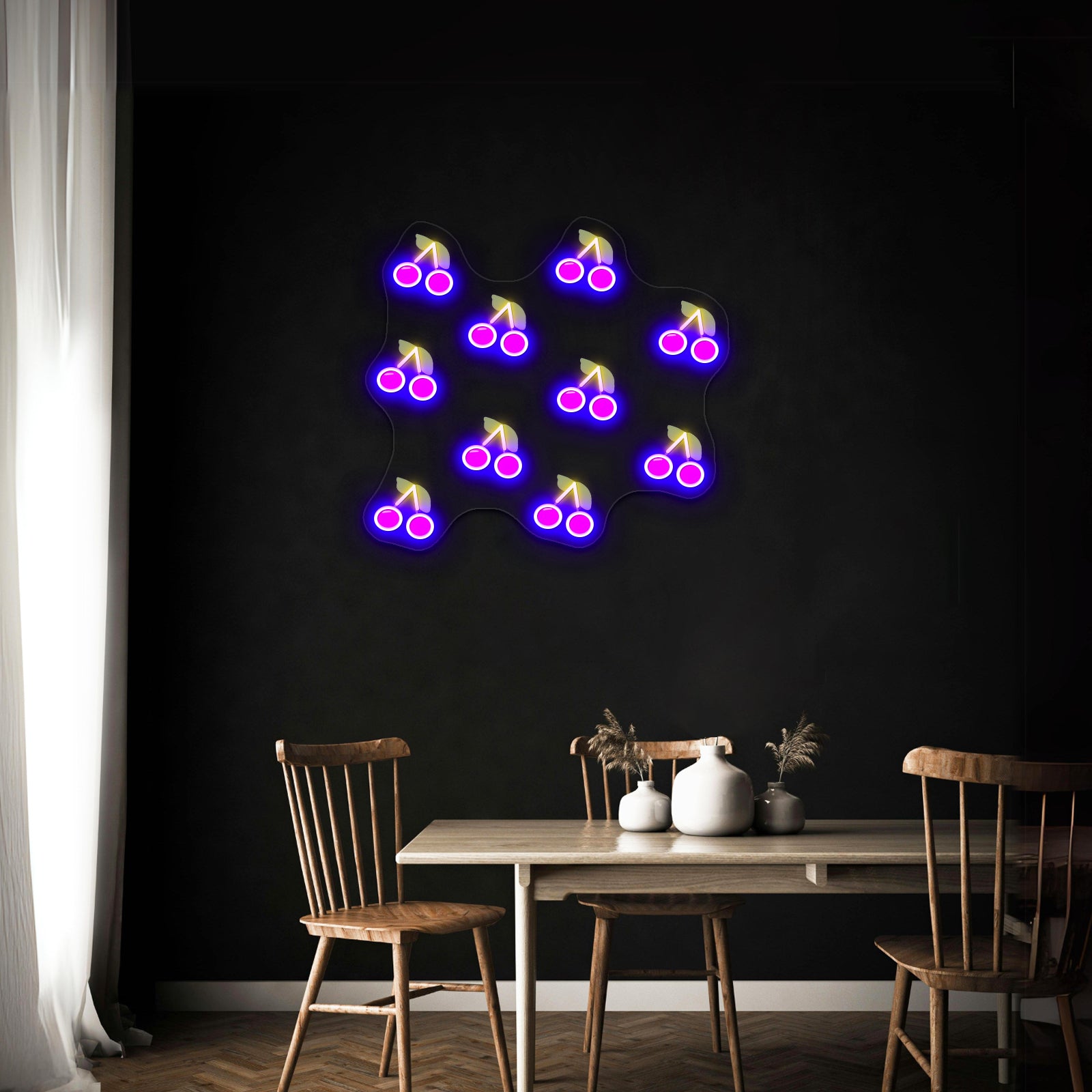 Cherries Artwork Business Neon Sign