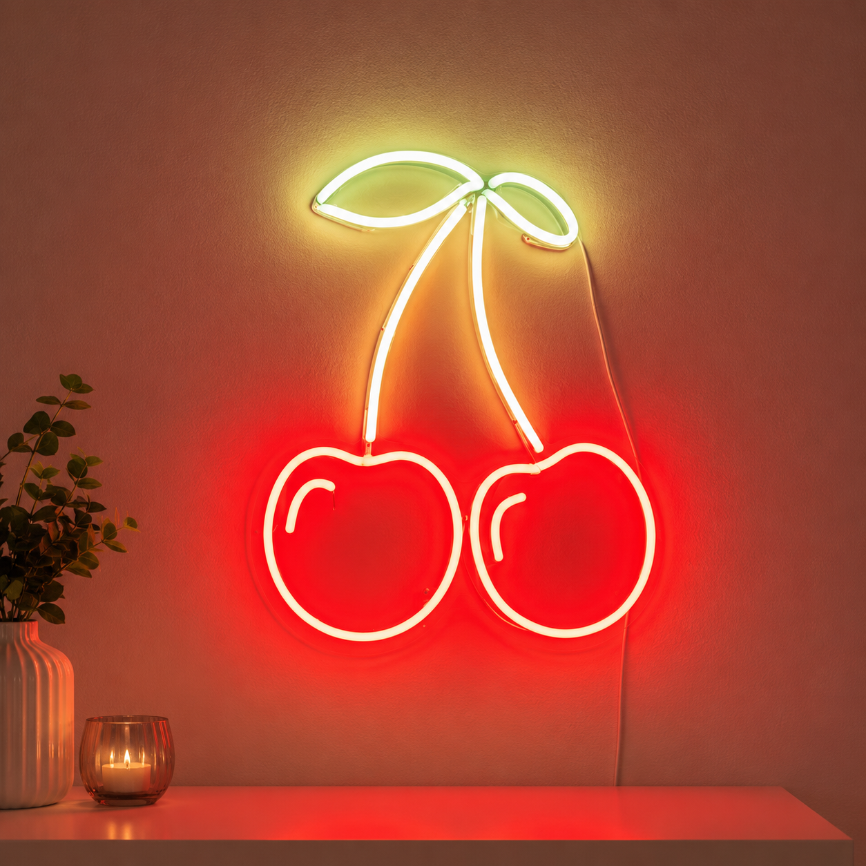 Cherry Bedroom LED Neon Sign main product image