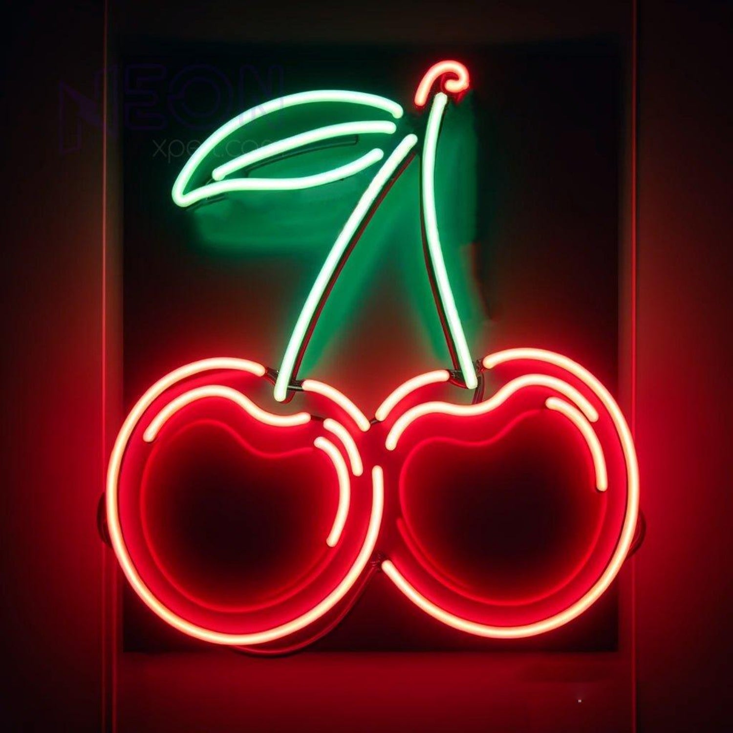 Cherry With Leaf Led Neon Sign For Cafe Bar Home Decor | Shineneon