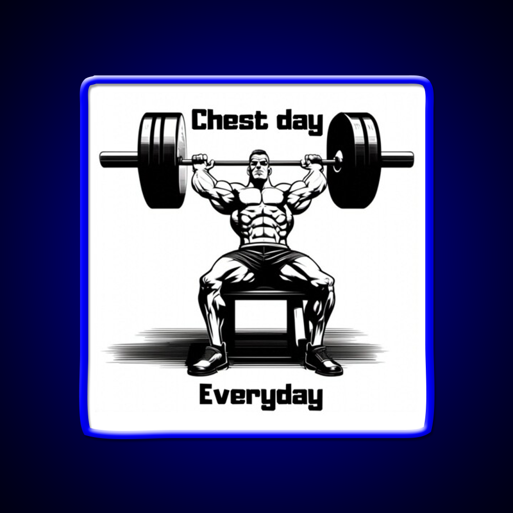 Chest Day Everday Design Gym Fitness Led Neon Sign Rgb Color - LED neon sign view 5