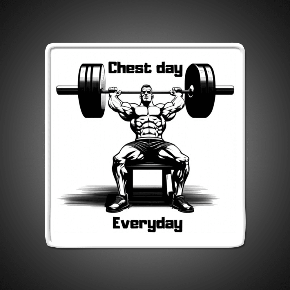 Chest Day Everday Design Gym Fitness Led Neon Sign Rgb Color - Shineneon