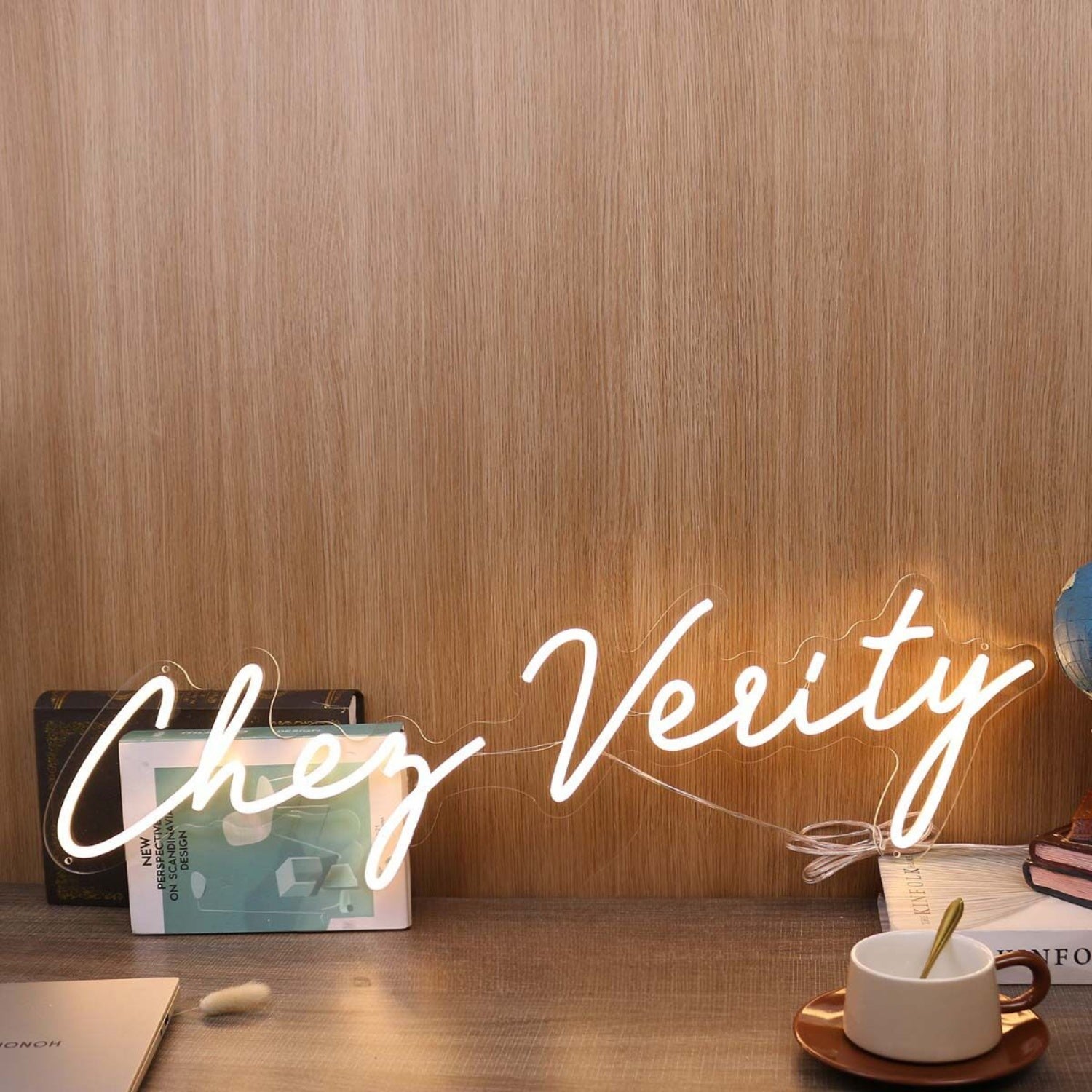 Chez Verity Yellow Led Neon Sign | Shineneon