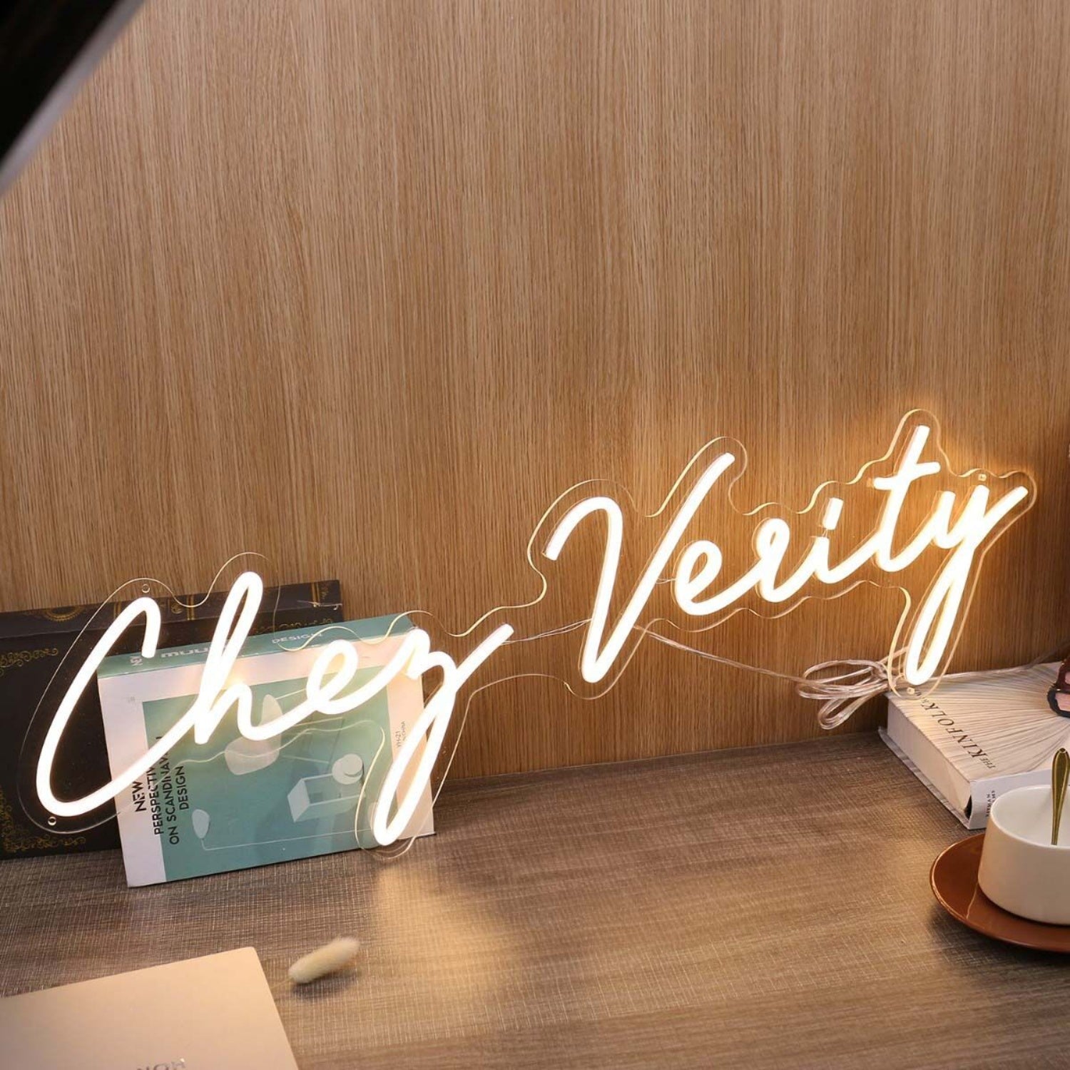 Chez Verity Yellow Led Neon Sign | Shineneon
