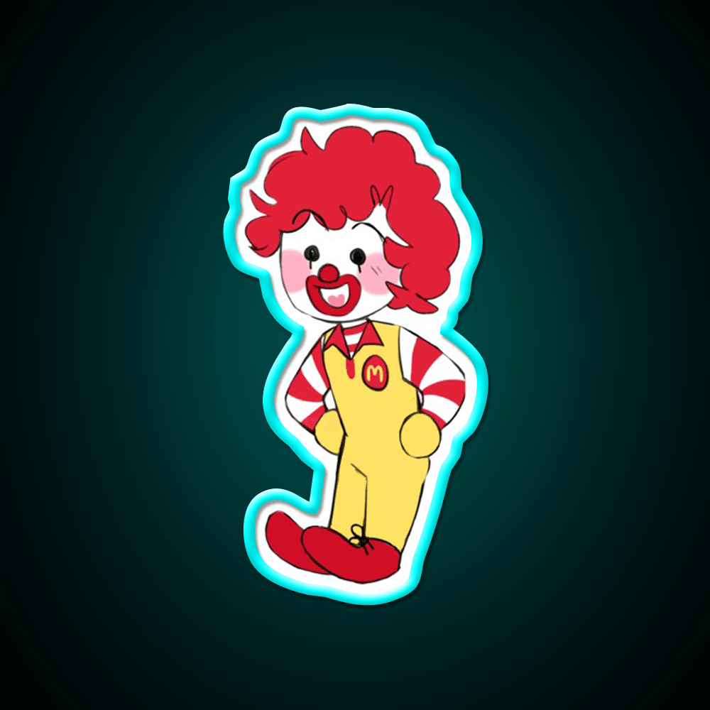 Chibi Ron Fast Food Led Neon Sign For Burger Place Rgb Color - Shineneon