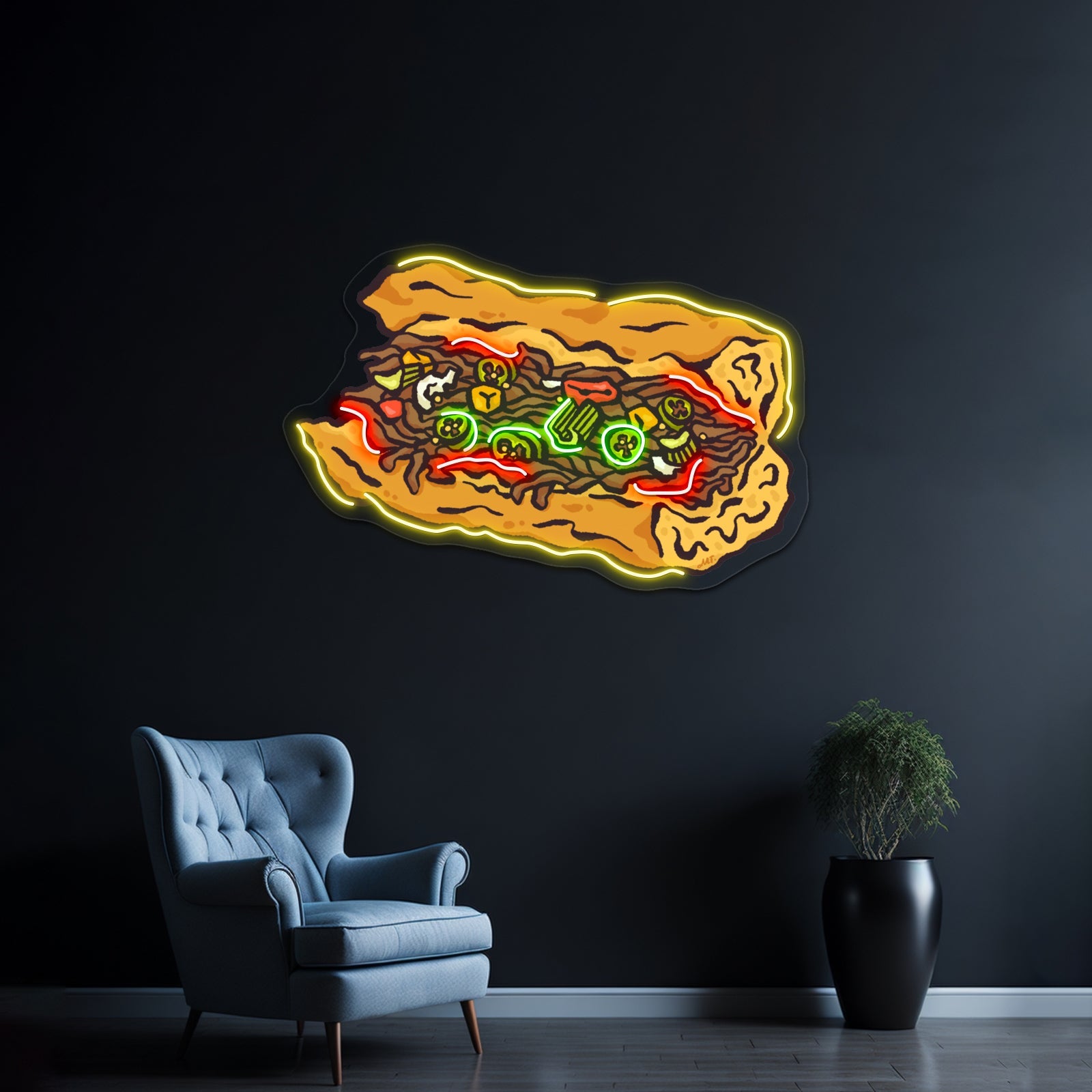 Chicago Italian Beef Artwork Business Neon Sign - Shineneon