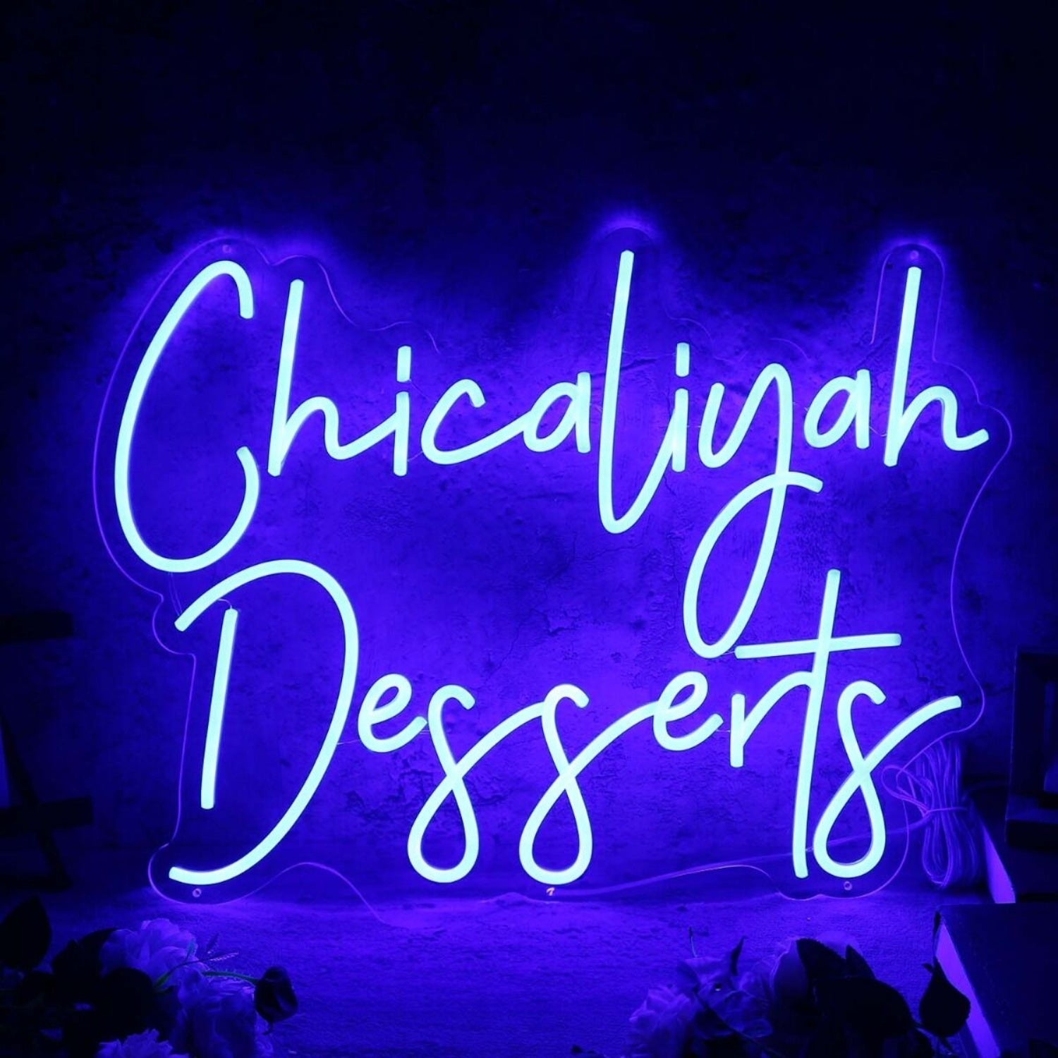 Chicaliyah Desserts Blue Led Neon Sign - Shineneon