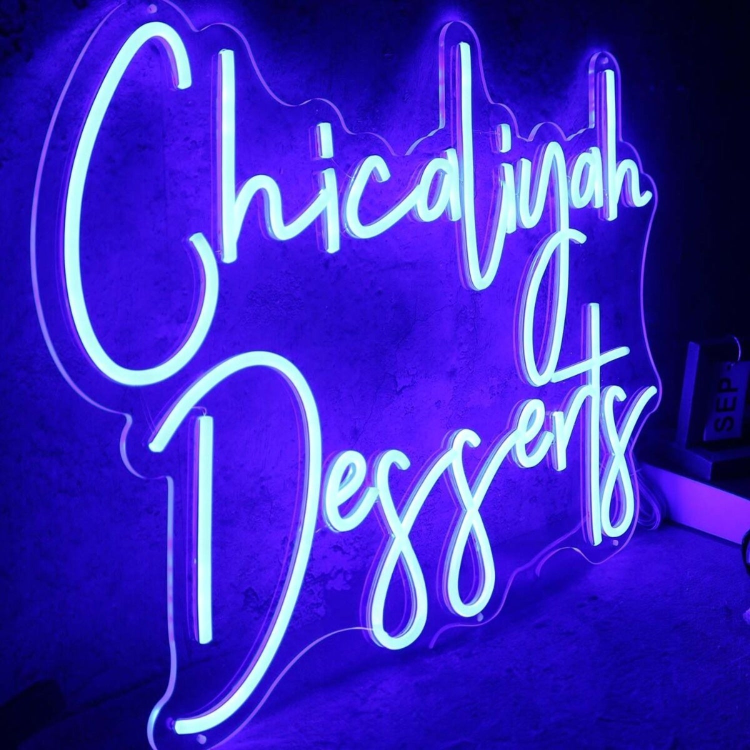Chicaliyah Desserts Blue Led Neon Sign - Shineneon