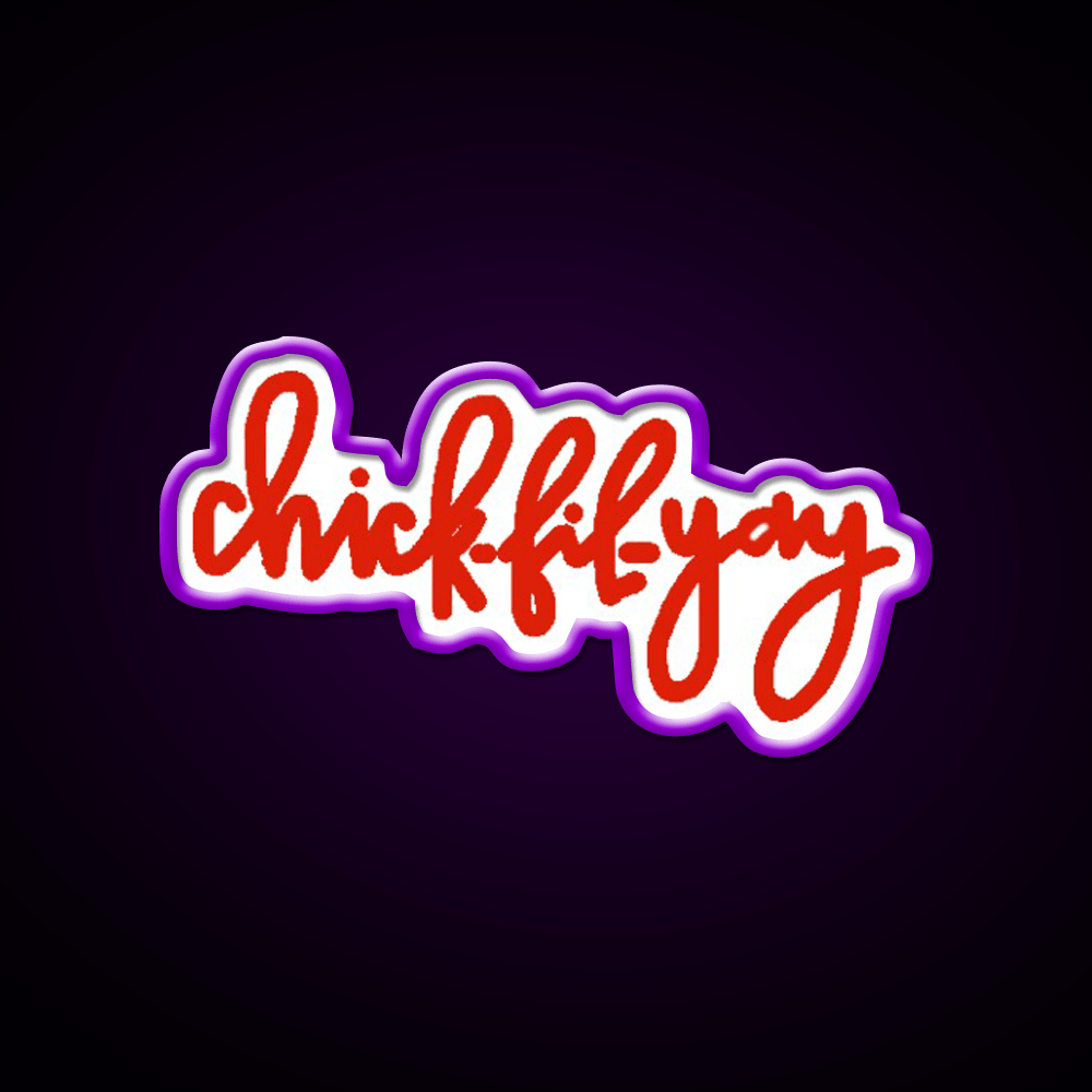 Chick Fi Yay Fast Food Led Neon Sign For Burger Place Rgb Color - Shineneon