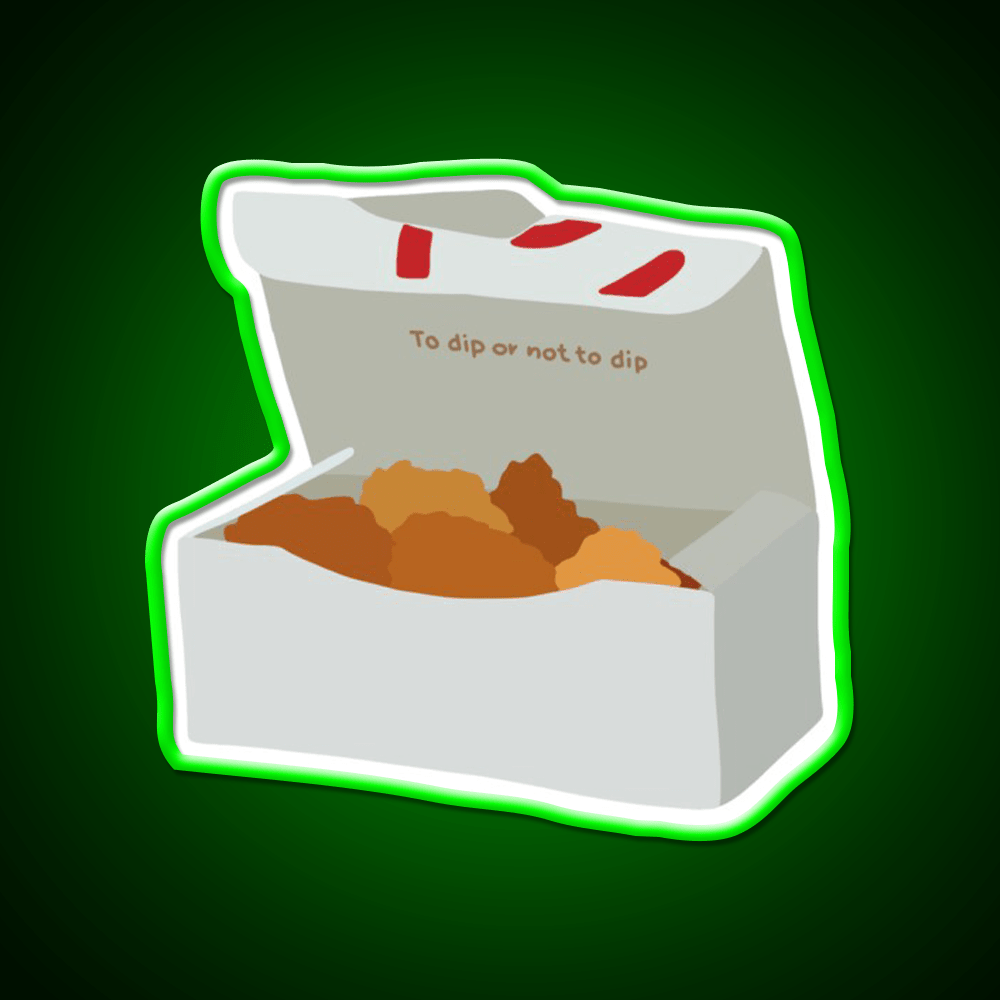 Chick Fil A Chicken Nuggets Fast Food Led Neon Sign For Burger Place Rgb Color - Shineneon