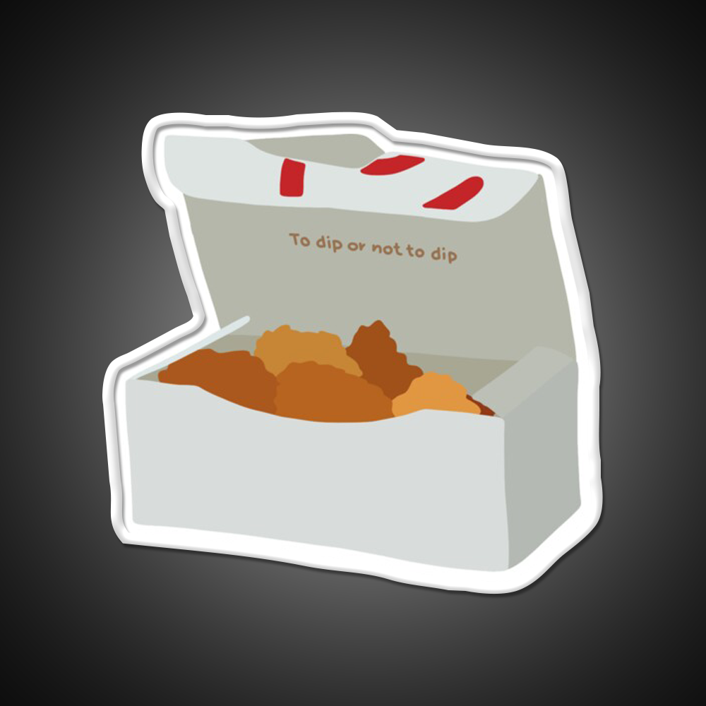 Chick Fil A Chicken Nuggets Fast Food Led Neon Sign For Burger Place Rgb Color