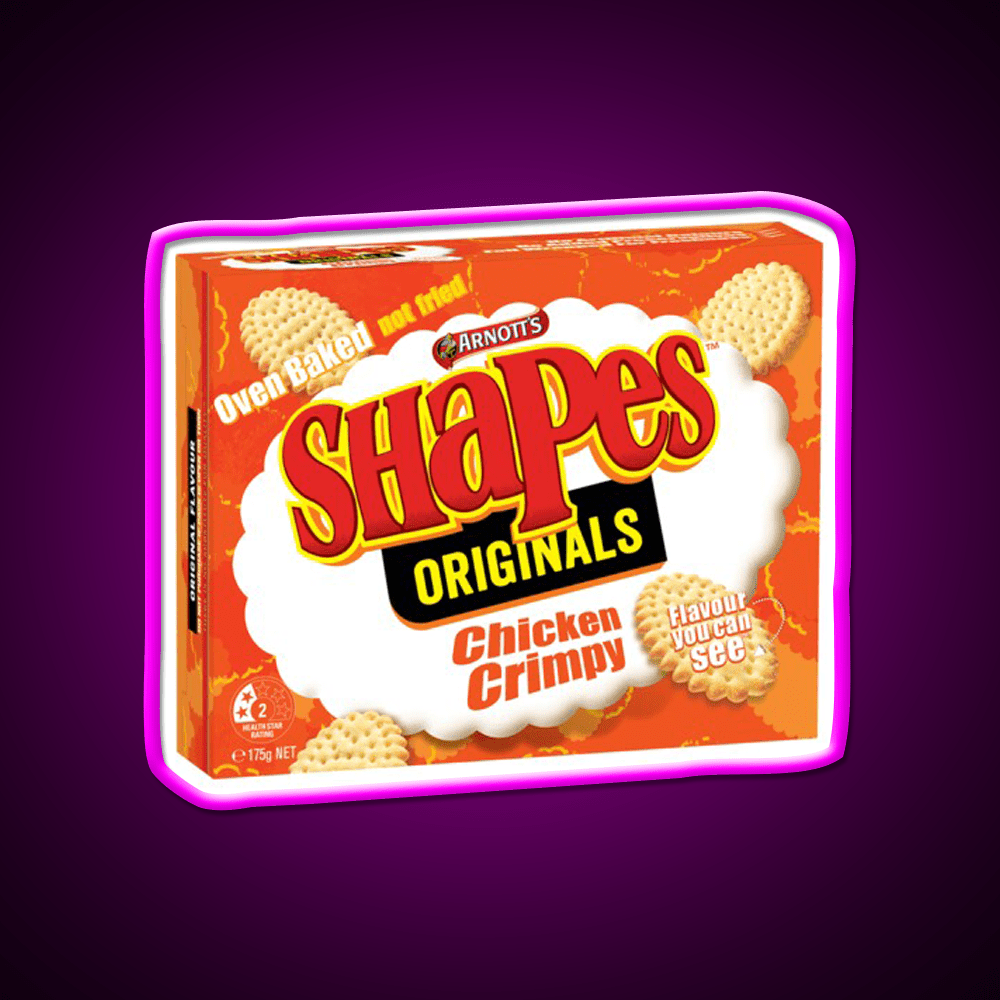 Chicken Crimpy Shapes Snack Food Led Neon Sign Rgb Color - Shineneon