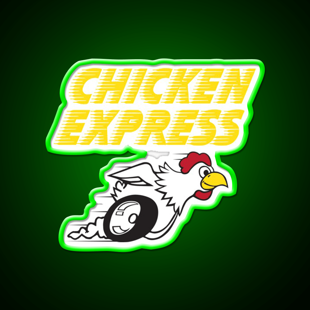 Chicken Express Fast Food Led Neon Sign For Burger Place Rgb Color - Shineneon