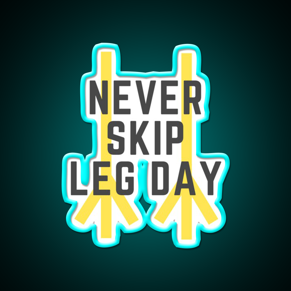 Chicken Legs Gym Fitness Led Neon Sign Rgb Color