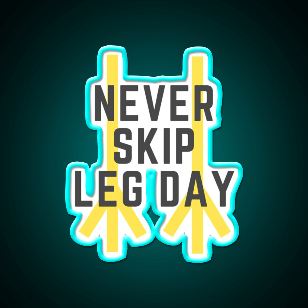 Chicken Legs Gym Fitness Led Neon Sign Rgb Color - Shineneon