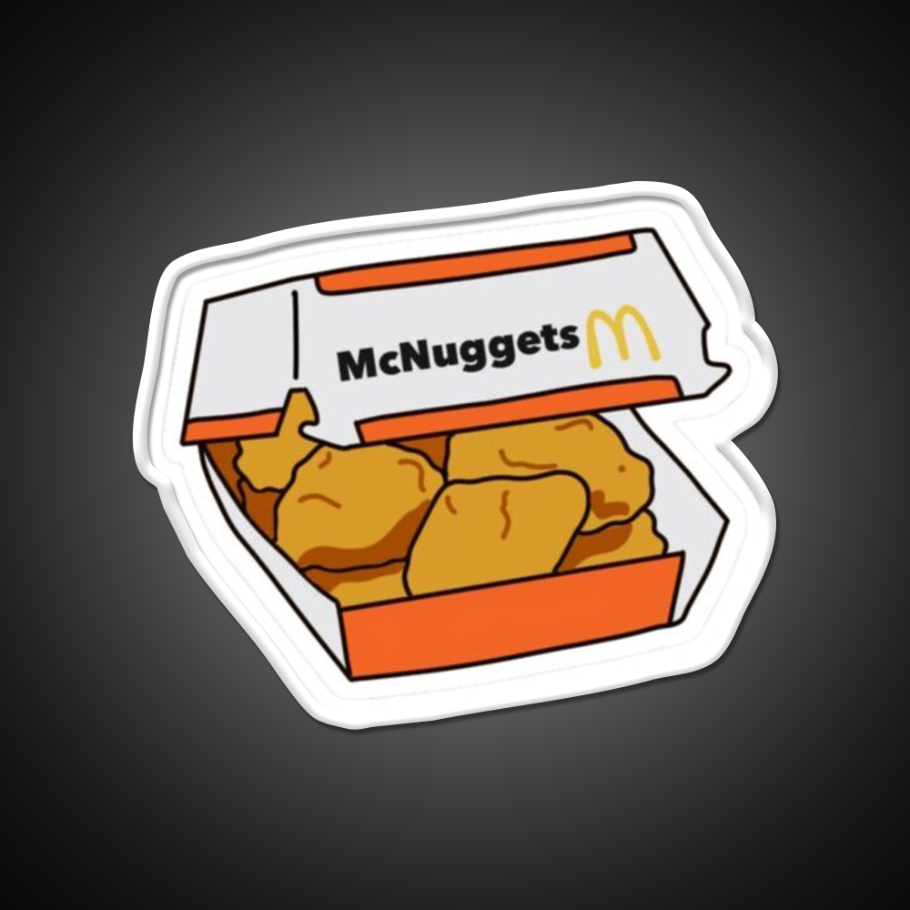 Chicken Mcnuggets Fast Food Led Neon Sign For Burger Place Rgb Color